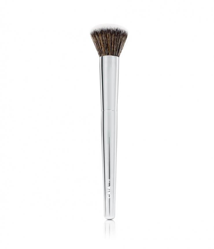 Domed buffer foundation brush